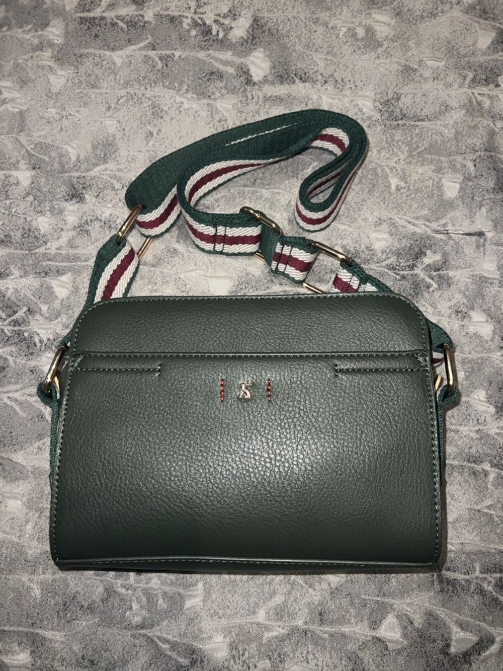 Joules Zia Vegan Leather Camera Bag - Khaki Green - Picture 11 of 16